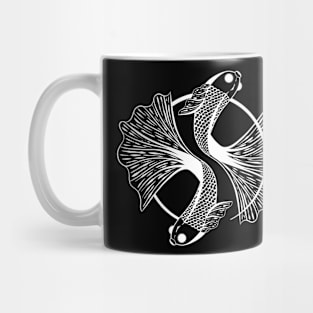 Fish Illustration for Inktober 2020 White Mug